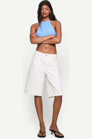 Bershka Short Denim Baggy Mujer 36