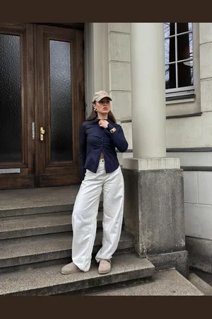 Bershka Camisa Entallada Manga Campana Mujer L