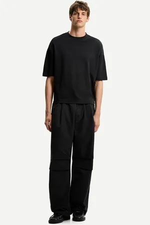 Bershka Pantalón Super Baggy Parachute Hombre S