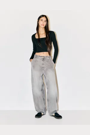 Bershka Jersey Escote Cuadrado Lazo Mujer M