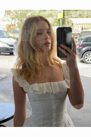 Bershka Vestido Mini Ajustado Volantes Mujer L
