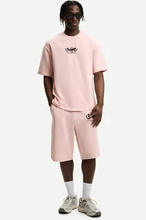 Bershka Bermuda Felpa Print Hombre S
