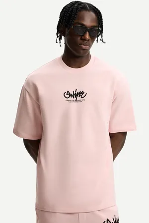 Bershka Camiseta Manga Corta Felpa Print Hombre S