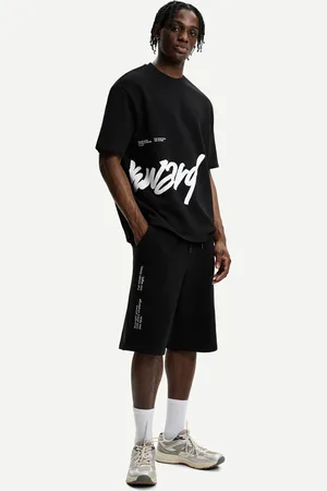 Bershka Bermuda Felpa Print Hombre M