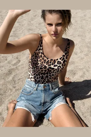Bershka Body Tirantes Fruncido Mujer Xs