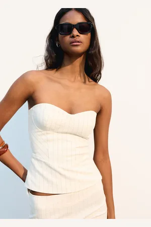Bershka Top Corsé Raya Diplomática Mujer S