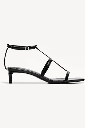 Bershka Sandalia Tacón Kitten Tiras Mujer 39