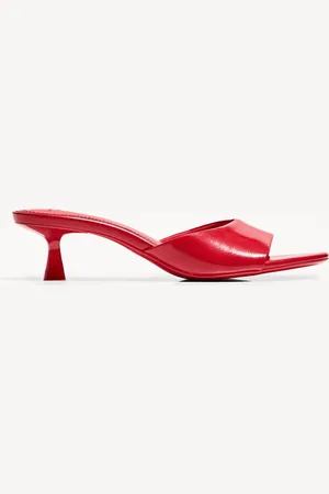 Bershka Sandalia Tacón Kitten Mule Mujer 37