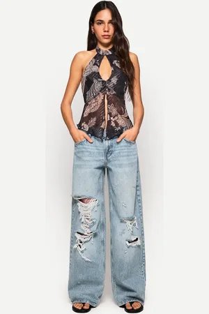Bershka Jeans Boyfriend Rotos Mujer 32