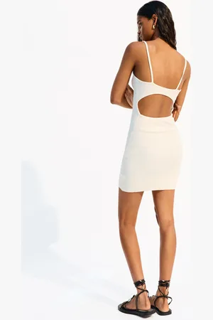 Bershka Vestido Mini Rib Mujer S