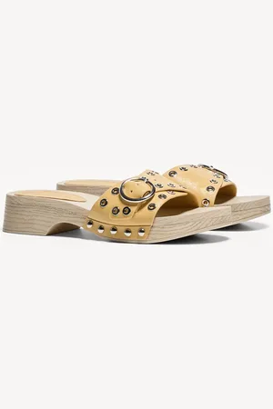 Bershka Sandalia Tacón Mule Mujer 35