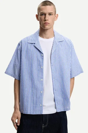 Bershka Camisa Manga Corta Boxy Hombre Xs