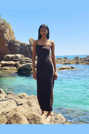 Bershka Vestido Midi Tirantes Mujer Xs