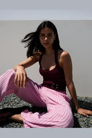Bershka Top Halter Anilla Mujer L