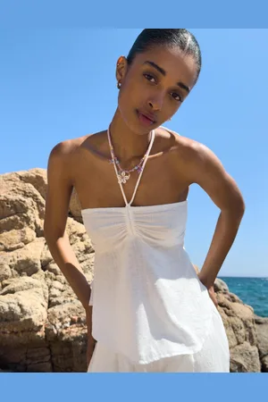 Bershka Top Bandeau Rústico Mujer M