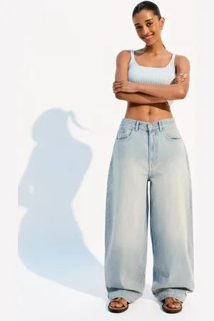 Bershka Jeans Barrel Mujer 34
