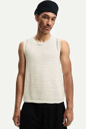 Bershka Camiseta Tirantes Mesh Hombre Xs