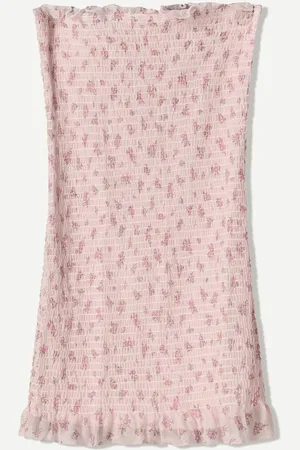 Bershka Vestido Mini Bandeau Print Mujer S