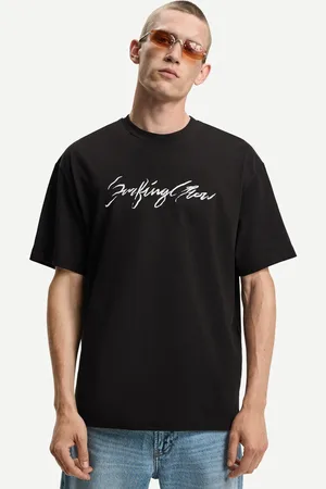 Bershka Camiseta Manga Corta Oversize Print Hombre Xl