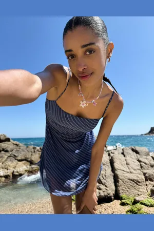 Bershka Vestido Tirantes Tul Mujer L