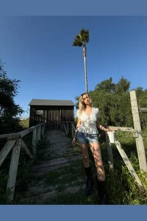 Bershka Camisa Manga Corta Frunces Lazada Mujer L
