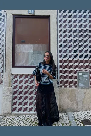 Bershka Falda Midi Blonda Mujer Xl