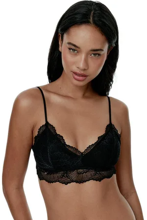Black Limba Bralette triangular Maze - Black - S