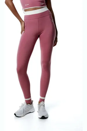 Black Limba Legging deportivo bicolor CourtEdge - Dusty rose & Cream - XS