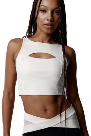 Black Limba Top deportivo sujeción alta Taijitu - Cream - XS