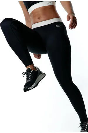 Black Limba Legging deportivo compresivo Nova - Black & Cream - XS