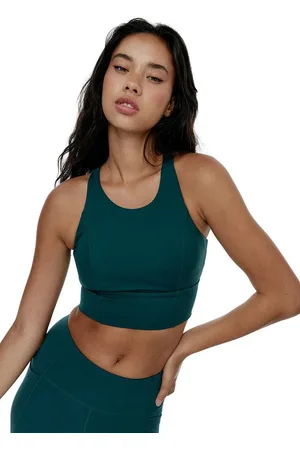 Black Limba Top deportivo sujeción alta Diardi - Teal - XS