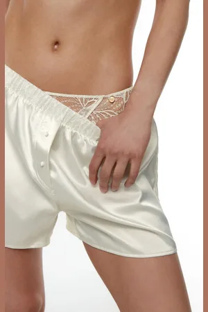 Black Limba Short lencero Ida - Gardenia - S