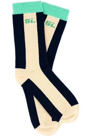 Black Limba Calcetines largos Row - Striped Blue & Green - TU