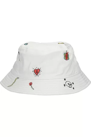 A.Lab Sombreros y Gorros - Quipster Embroidered Bucket Hat blanco