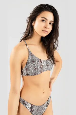 Volcom Snakebite Scoop Bikini Top estampado