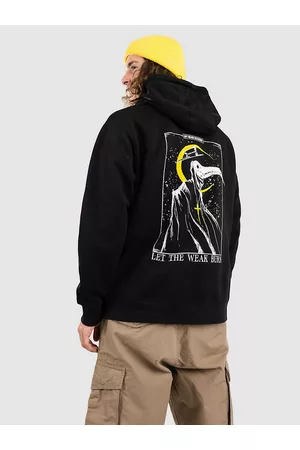 Any Means Necessary Let The Weak Burn Sudadera con Capucha negro