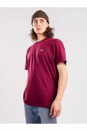 Vans Left Chest Logo Camiseta rojo
