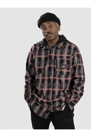 Lurking Class Coffin Plaid Flannel Camisa negro