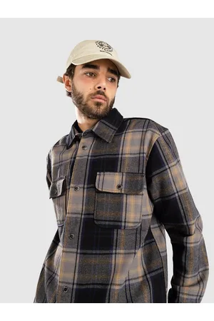 Fat Moose Adrian Cotton Check Camisa negro