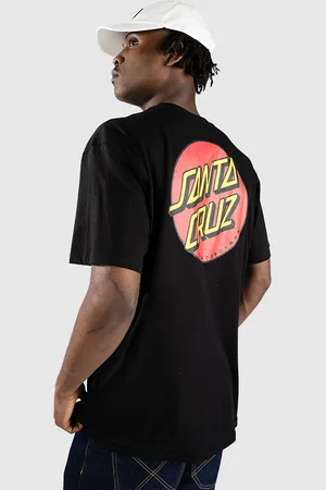 Santa Cruz Classic Dot Chest Camiseta negro
