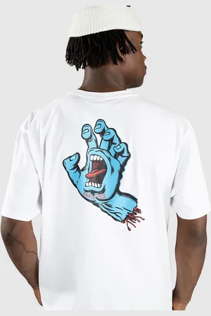 Santa Cruz Screaming Hand Chest Camiseta blanco
