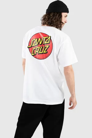 Santa Cruz Classic Dot Chest Camiseta blanco