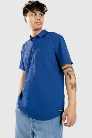 Oakley Deco Palms Rc Button Down Camisa azul