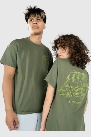 Autumn Headwear Home Camiseta verde