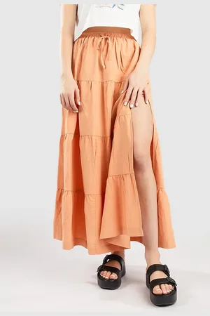 Rhythm Villa Tiered Falda naranja