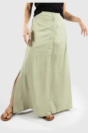 Iriedaily Civic Eco Maxi Falda verde