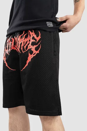Welcome Fang Mesh Pantalones Cortos negro