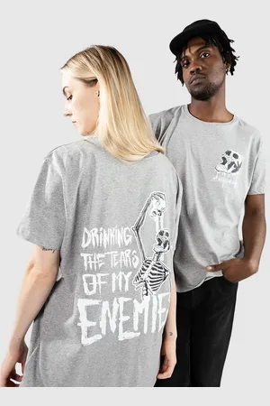 Any Means Necessary Tears Of My Enemies Camiseta gris