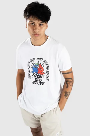 Iriedaily X Blue Tomato New Old Stuff Camiseta blanco