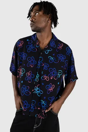 A.Lab Skip SS Woven Camisa negro